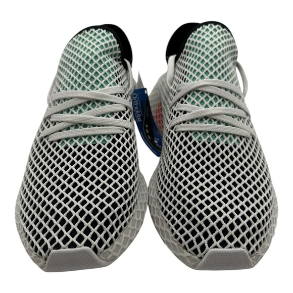 Adidas Deerupt Runner Running Shoes Men Sz 8.5 Black/Green/White Sneakers B28076 main image 6
